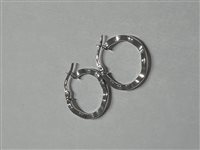 Orecchini Domar Donna Cerchi argento 925 lisci in Argento ORAR-508-280